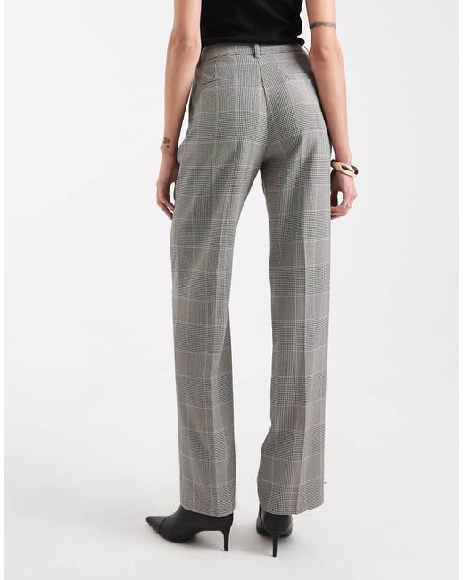 ASOS White Tall Tailored High Waist Pleat Detail Trousers
