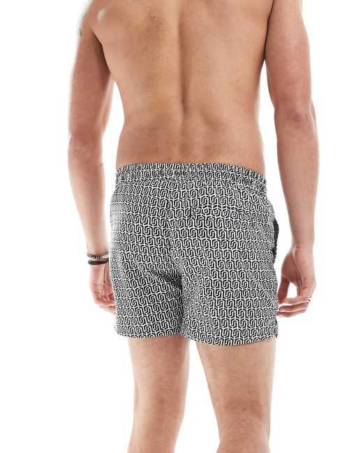 Aray – badeshorts mit geometrischem print in Blue für Herren
