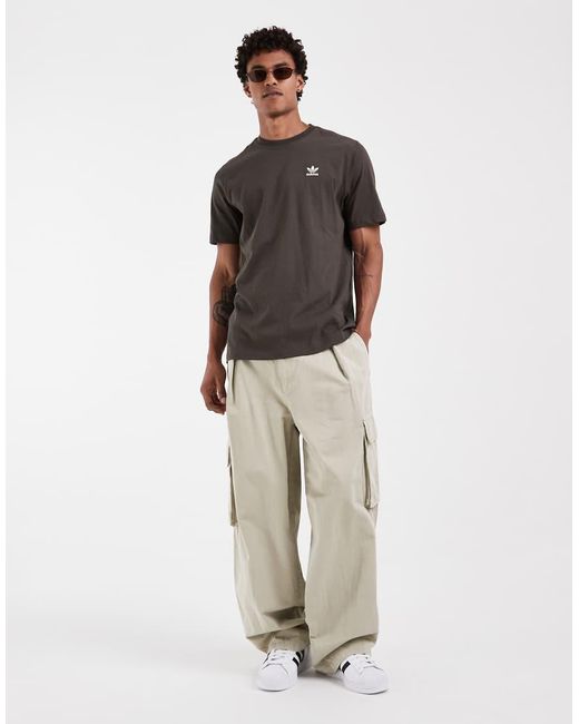 Adidas Originals Gray Essentials Relaxed Fit T-shirt