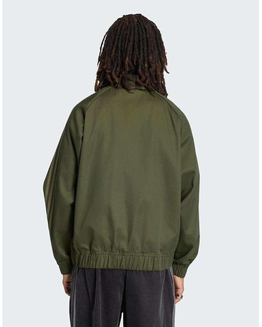 Adidas Originals Green Sst Adicolor Classics Cotton Twill Tracktop for men
