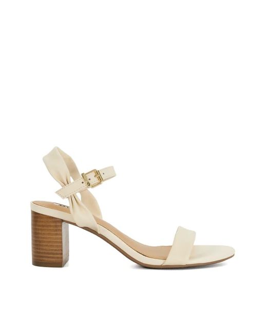 Dune Natural Jaliz Healed Sandals