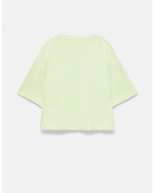 Pull&Bear Green Boxy-fit Short Sleeve T-shirt
