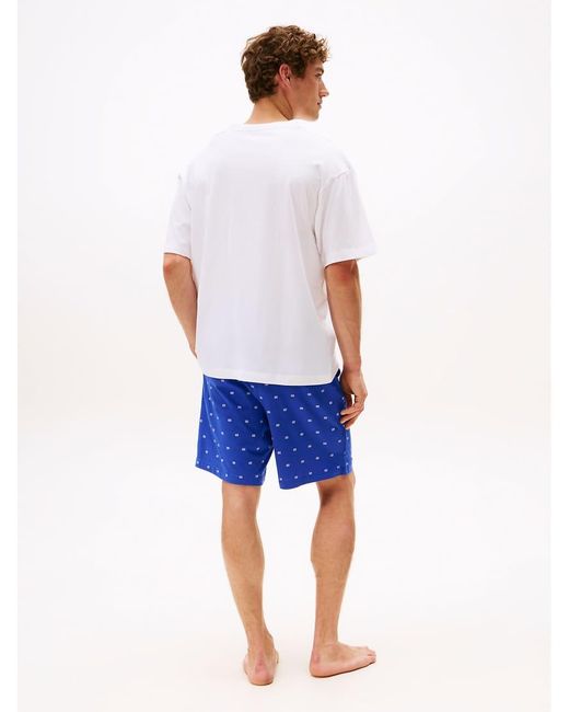 Tommy Hilfiger Blue Th Original T-Shirt And Shorts Pyjama Set for men