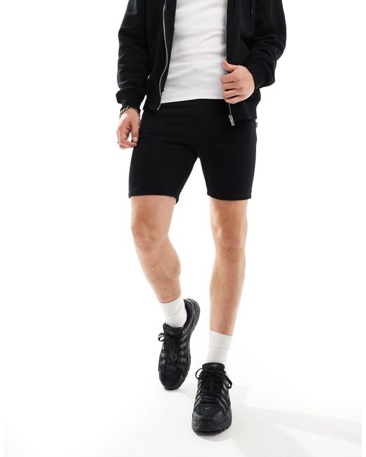 Jack & Jones – jersey-shorts in Black für Herren