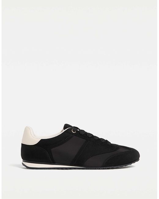 Stradivarius Black – weiche sneaker