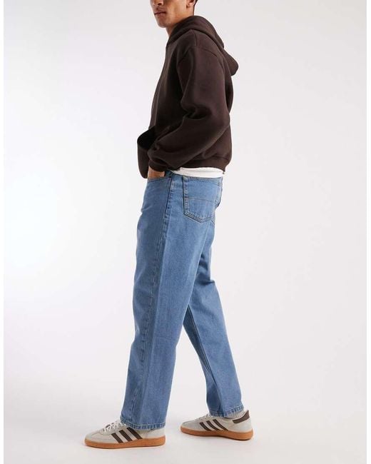 Vans Blue Check-5 Loose Denim Pant for men