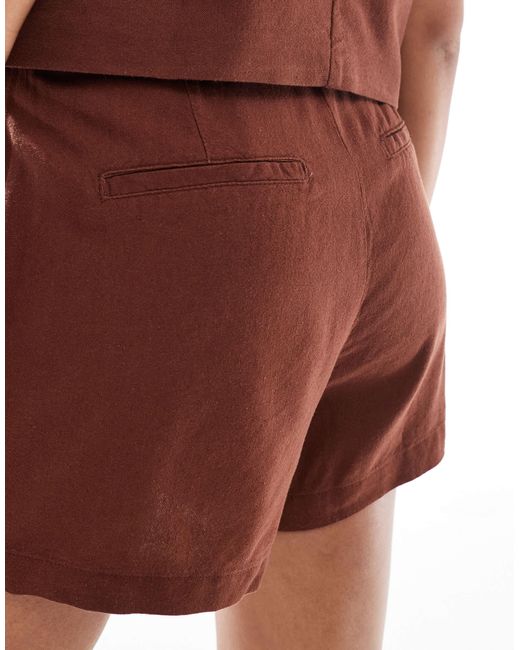 Vero Moda Linen Touch Tailored Short Co-ord