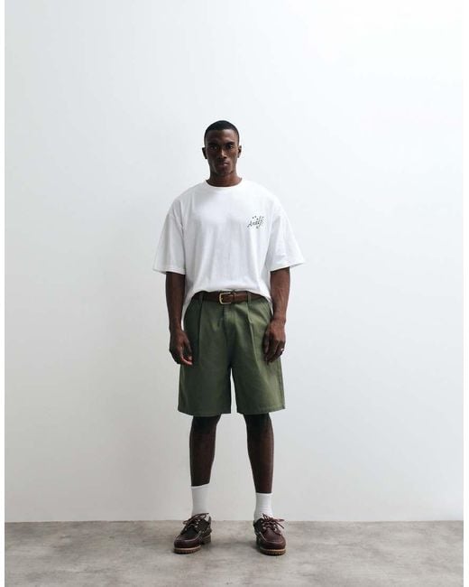 ASOS White Oversized T-shirt With Amalfi Text Graphic for men