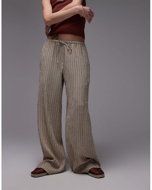 TOPSHOP Brown – weite hose