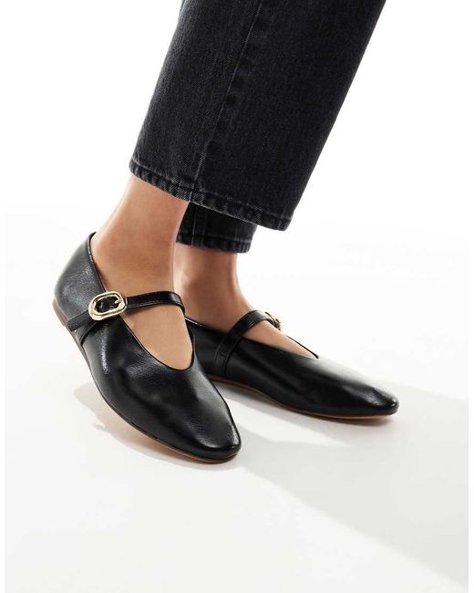 Ballerine Nere Con Fascetta di Stradivarius in Black