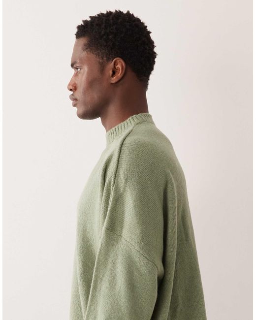 ASOS – super-oversize-strickpullover in Green für Herren