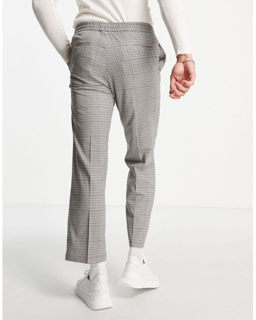 TOPMAN Wide Leg Crop Check Pupstooth 