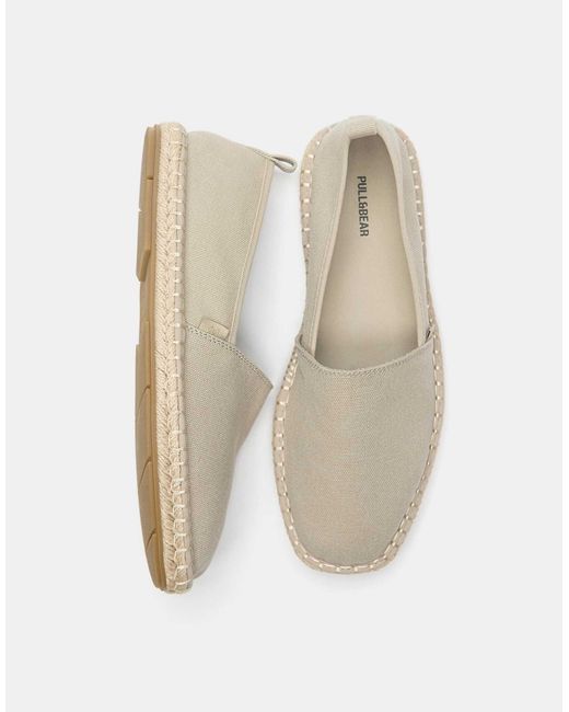 Espadrilles en jute - écru Pull&Bear pour homme en coloris White