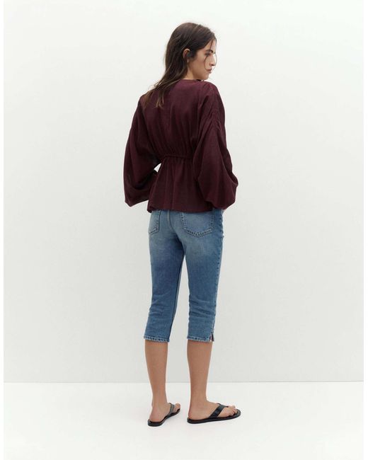 Pull&Bear Red – hemdbluse