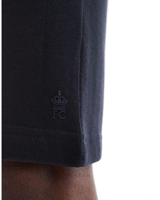 French Connection Blue French Connection Drawstring Jersey Shorts for men