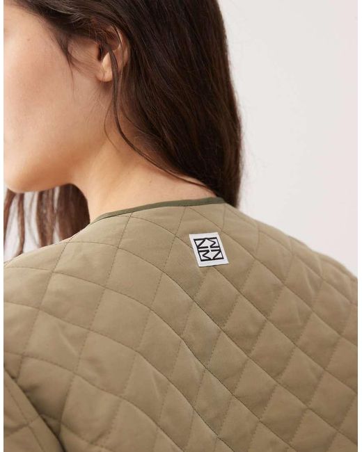Noisy May Natural Quilted Jacket
