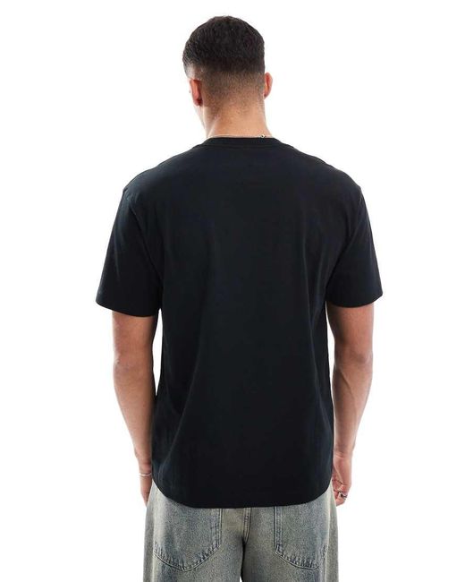 Camiseta Negra De Corte Suelto Con Estampado Gráfico Artístico De Dados De Cotton On Cotton On de hombre de color Blue