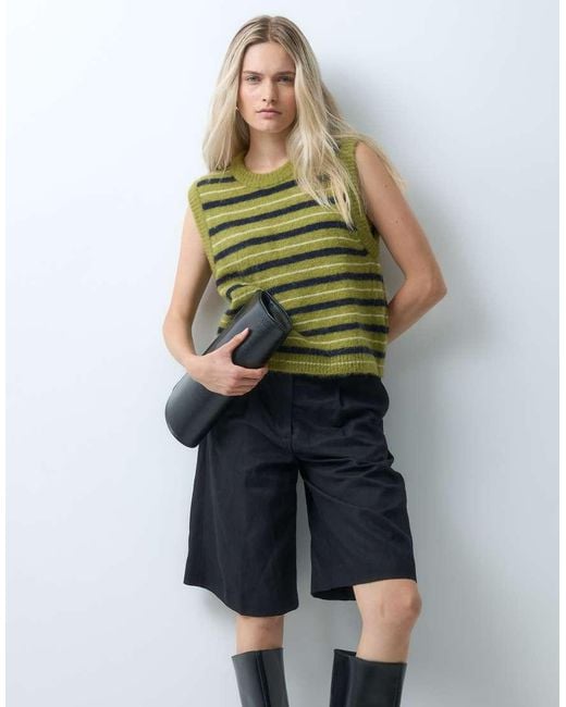 & Other Stories Green Sleeveless Knitted Vest Top