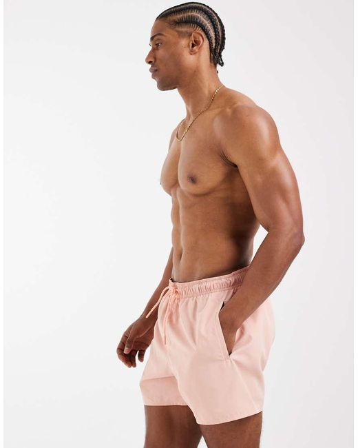 Lacoste Pink Classic Logo Swim Shorts for men