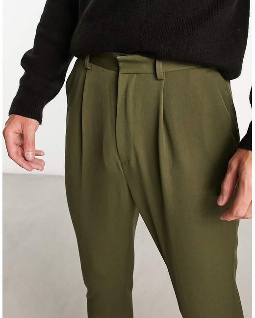 ASOS Black Tapered Smart Trouser for men