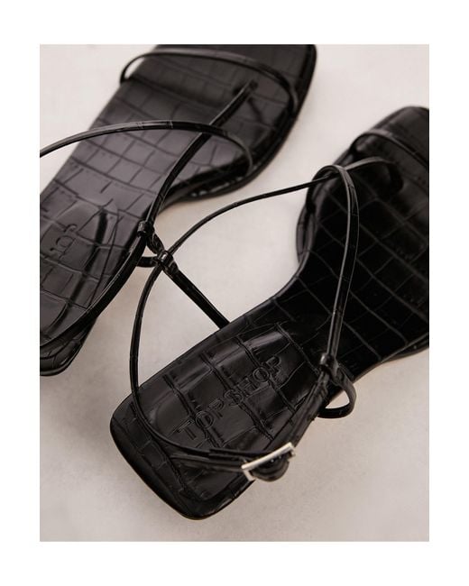 TOPSHOP Black – ines – riemchen-sandaletten