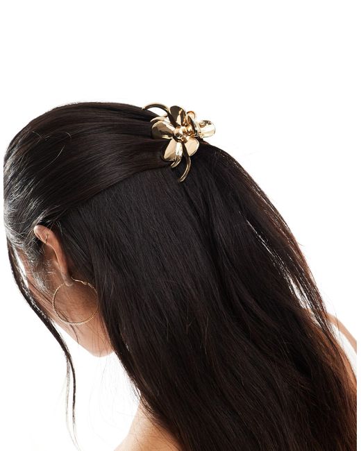 ASOS Black Hair Claw With Floral Detail