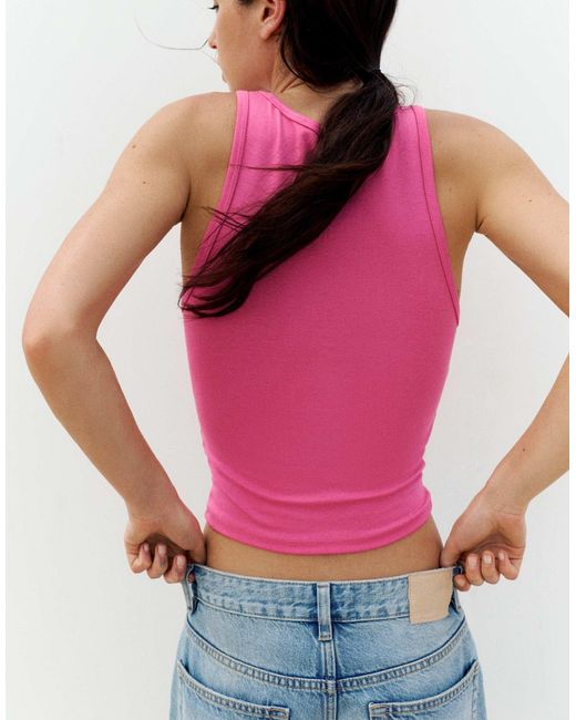 Top à imprimé graphique Pull&Bear en coloris Red