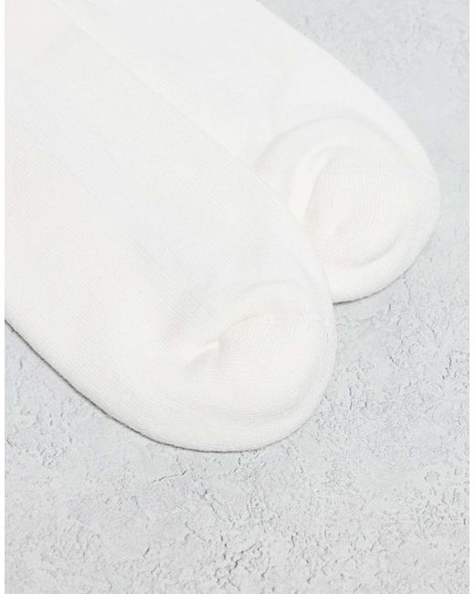 ASOS White 2 Pack Socks With Embroidery Symbols for men
