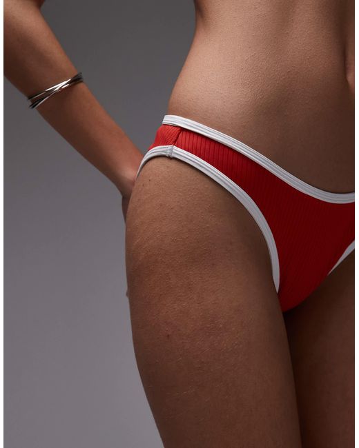 Ibiza - bas TOPSHOP en coloris Red