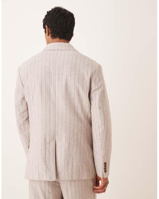 Blazer Comodo di SELECTED in Natural da Uomo