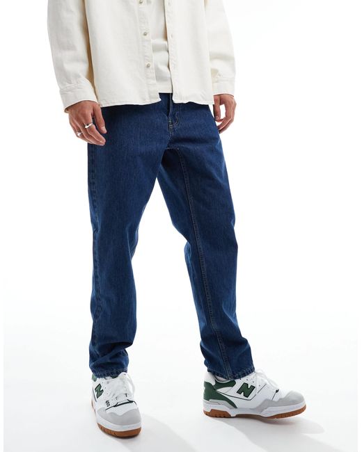 Only & Sons Blue Tye Loose Tapered Fit Jeans for men