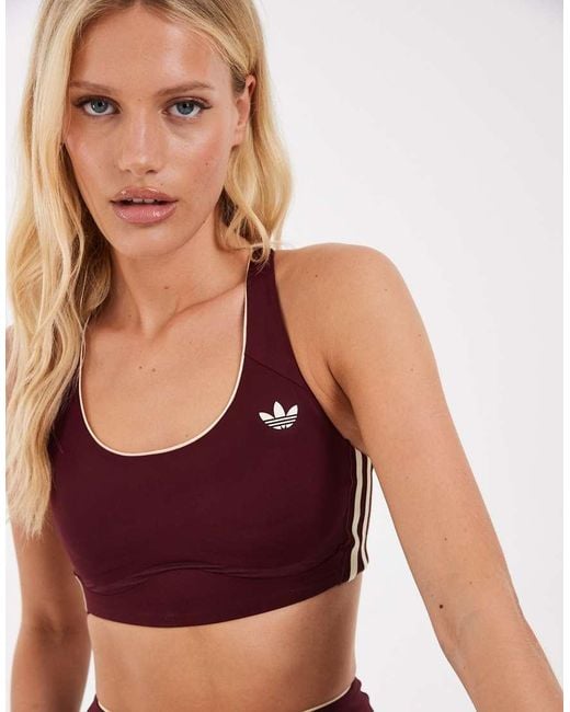 Adidas Originals Red Adidas Originals Sport Medium Support Bra