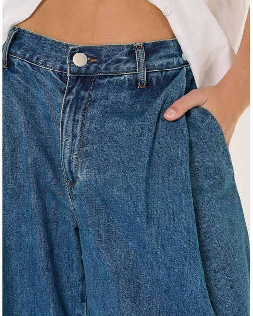 Glamorous Blue Baggy Barrel Jeans