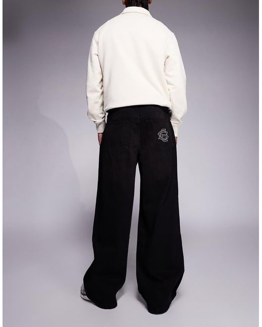 Courtside White baggy Denim Jeans for men
