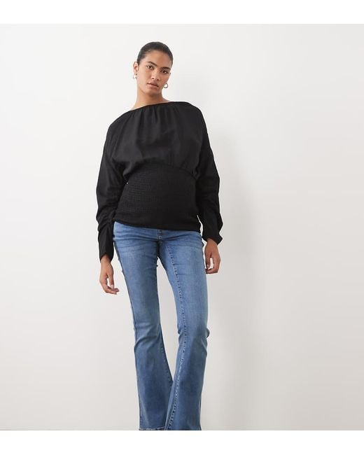 Mama.licious Blue Mamalicious Maternity Over The Bump Flare Jeans