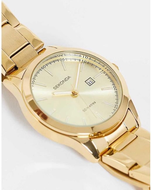 Orologio A Lancette Da Donna Da 34 Mm Con Cassa Rotonda di Sekonda in Metallic