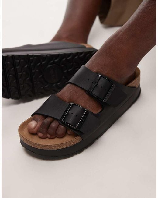 Birkenstock Brown Arizona Flex Platform Birko-flor Sandal