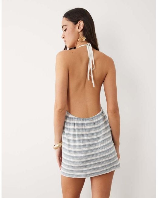 esmé studios White Esmee Crochet Mini Beach Dress