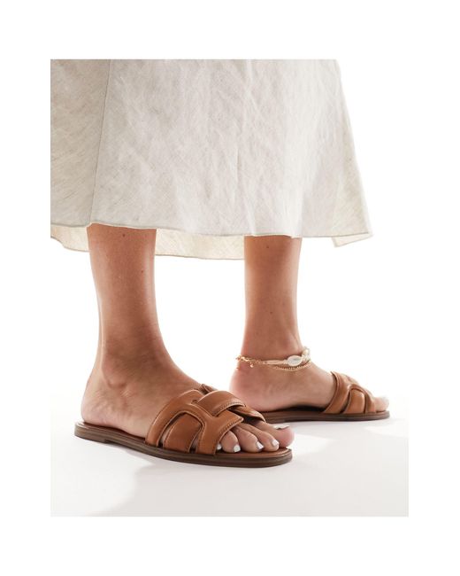 ALDO Brown Elanaa Padded Flat Sandals