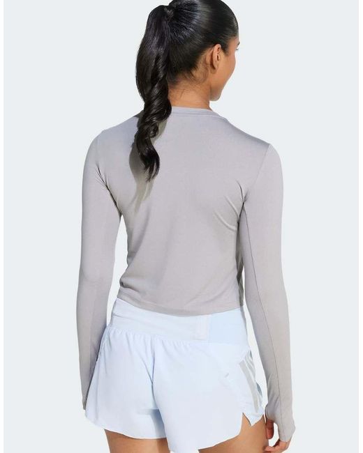 Adidas Originals White Adi365 Running Essentials Longsleeve Shirt