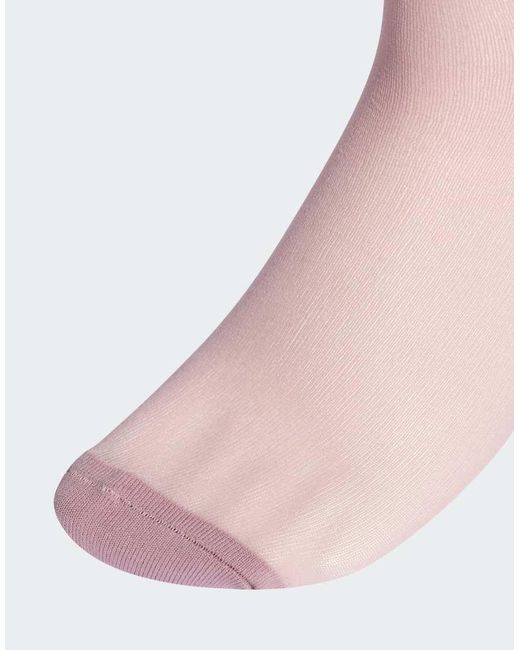 Adidas Originals Pink Sheer High Crew Socks 2 Pairs