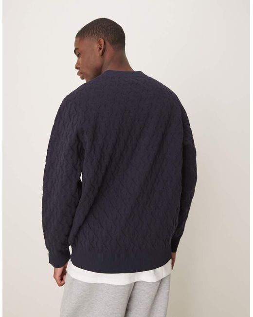Calvin Klein Blue All Over Print Sweatshirt for men