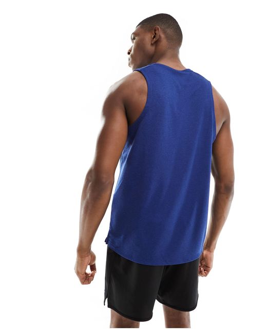 Camiseta azul real sin mangas dri-fit miler Nike de hombre de color Blue