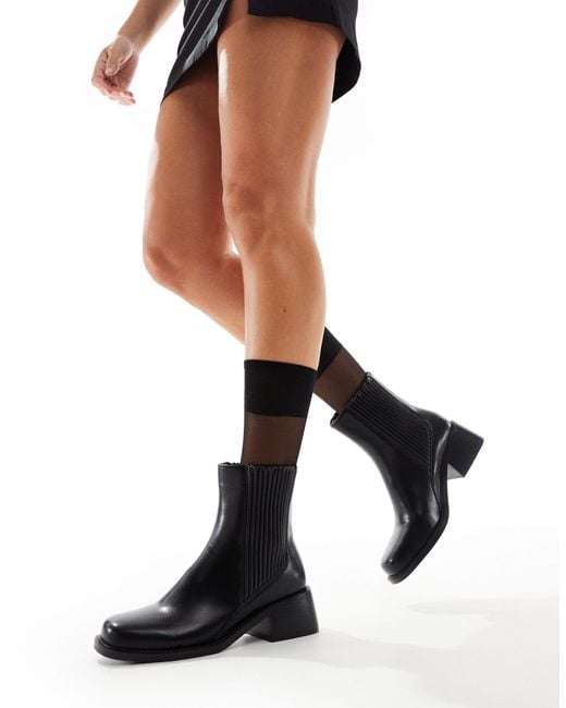 SIMMI Black Simmi London Wide Fit Greyson Ankle Boot