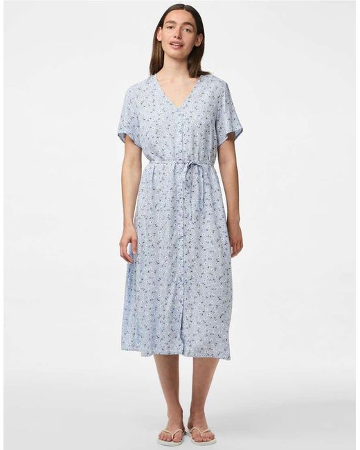 Vestido Midi De Pieces de color Blue