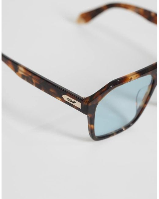 Quay Brown Quay Soundcheck Large Aviator Sunglasses