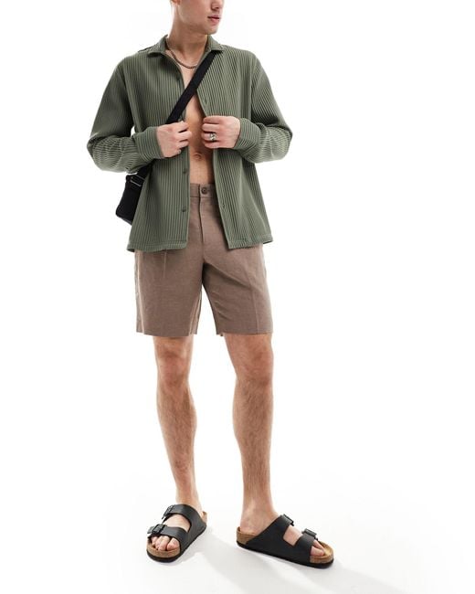 Pantalones cortos color River Island de hombre de color Green