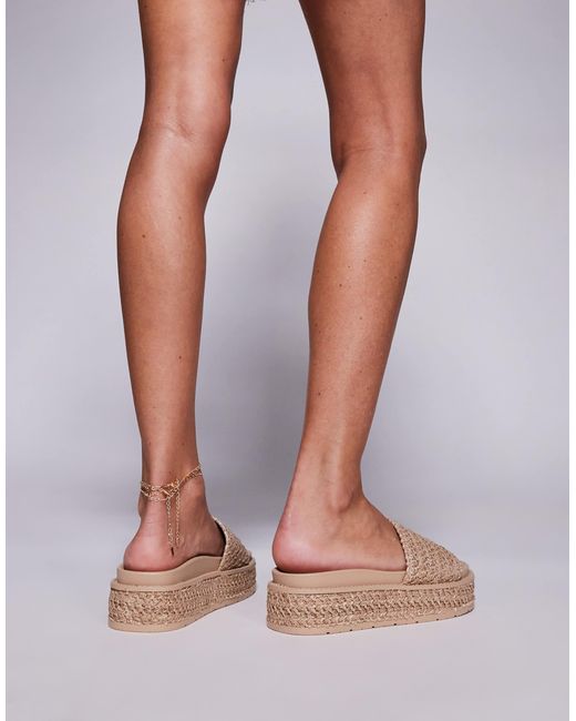 South Beach Natural Platform Sandal