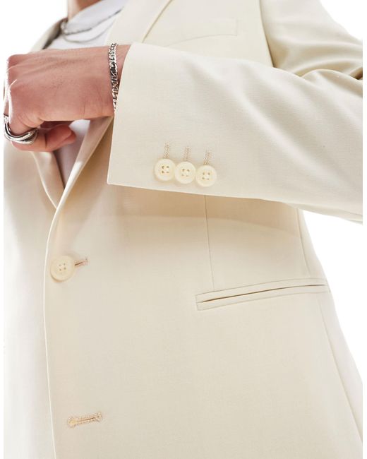 ASOS White Regular Suit Jacket for men