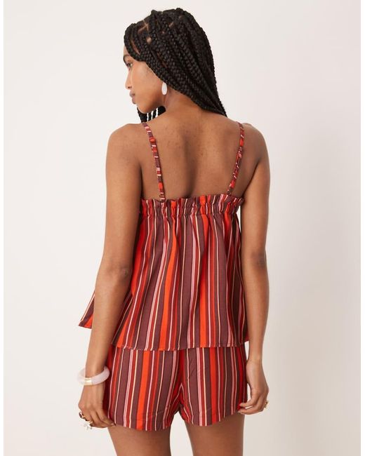ASOS Red Pull On Micro Short